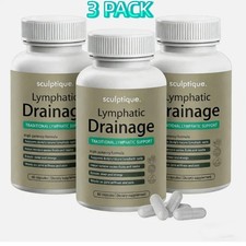 3 PACK Sculptique Lymphatic Drainage Capsules, Lymphatic Drainage, 60 Capsules picture