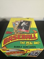 1987 Topps Baseball Bubble Gum Wax Box, 