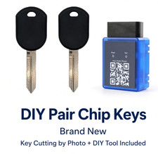 DIY Pair Ford 80-Bit Chip Keys 4D63 H75 + Key Cutting picture