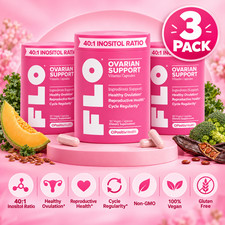 3 Pack FLO Hormone Balance & Cycle Support Myo Inositol DIM Folic Acid picture