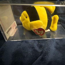 Ty Teenie Beanie Babies Bubbles Plush 2005 Retired w/ Case Cert picture