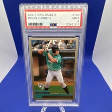 2000 Topps Traded Miguel Cabrera RC #T40 PSA 9  picture