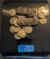 40 Jefferson War Nickels 35% Silver 1942-1945 $2 Face picture