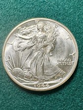 1944-D Walking Liberty Half Dollar Blazing Gem BU #4 picture