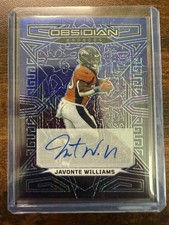 2023 Obsidian Deep Blue Sea Javonte Williams Auto /5 Cowboys picture