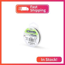 Beadalon 7-Strand Stainless Steel Beading Wire, .015 in / 0.38 mm - Bright picture