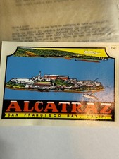 Vintage Lindgren-Turner Alcatraz San Francisco CA Water Transfer Decal w/ Sleeve picture