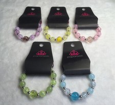 Kids Shimmery Multicolor Beads 5pc Set Paparazzi New picture