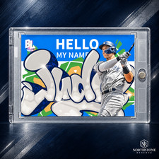 Aaron Judge Rare Graffiti Name Plate Topps Yankees MVP Mint Investment Card MLB picture