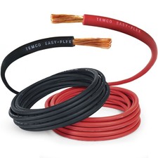 TEMCo 4 Gauge AWG Welding Cable Car Battery Flexible Copper Wire MADE IN USA picture
