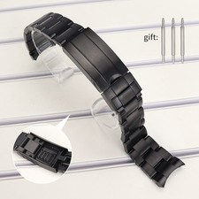 FEIYASHI STEEL 20mm Oyster Bracelet Sliding Lock Buckle Watch Repair Replacement picture