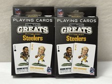 New Playing Cards All-Time Greats Pittsburgh Steelers NFL Football 2-PACK picture