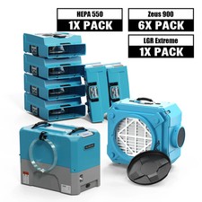 Alorair 1X 180 PPD Commercial Dehumidifier 6X  950 CFM Air Mover 1X Air Scrubber picture