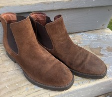 Born Shane Boots Chelsea Pull On 10.5 M Mens Buffed Suede  picture