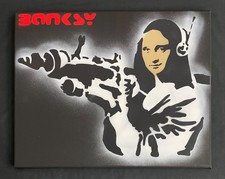 Banksy Rare Large Dismaland Painting 2015 with  paperwork picture