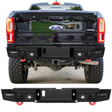 VIJAY For 2019-2023 Ford Ranger Steel Rear Bumper with D-rings & LED Lights picture