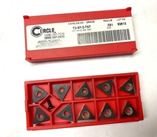 CIRCLE Carbide Inserts - TD-6P-2- TN7, TD 16 03 08 - .031 Radius - Qty. 10 - NEW picture