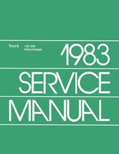 1983 Dodge 150-350 Ramcharger Shop Manual picture