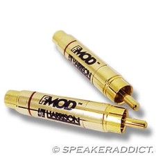 PAIR Harrison Labs FMOD -12dB audio attenuator rca in line level reducer picture