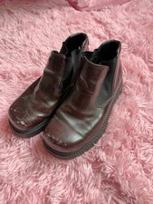 Vintage Skechers Burgundy Workshire Chunky Boots picture