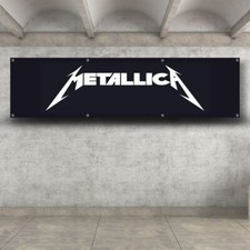 Metallica 2x8 ft Flag Banner Heavy Metal Band Wall Decor Fast Shipping picture