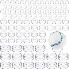 100PCS Clear Acrylic Crystal Sphere Stands Egg Holders for Balls Marbles 3 Sizes picture