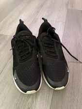 Nike Air Max 270 Men’s size 10 Low Top Lace-Up Athletic Sneakers Black/White picture