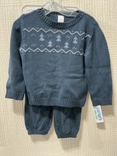 Carter's child of mine boy sweater pant set in ast sz NWT picture