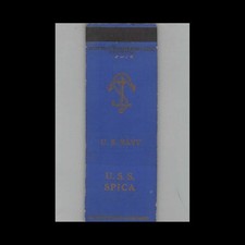 Matchbook Cover US Navy Ship USS Spica picture