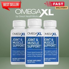 3Pack Omega XL 300 Capsules-Green Lipped Mussel Joint & Muscle Alleviation Suppl picture