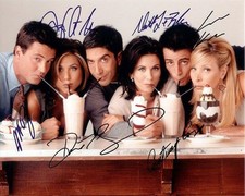 FRIENDS TV SHOW CAST PHOTO ALL SIGN 8.5X11 PRINTED SIGNATURE / AUTOGRAPH REPRINT picture
