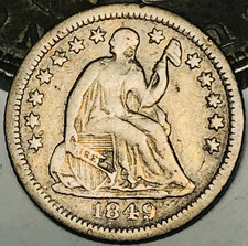 1849 O Seated Liberty Half Dime 5C Ungraded 90% Silver US Coin CC29839 picture