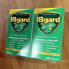 2x IBgard with Peppermint Oil IBS Abdominal Comfort Capsules 96ct  Exp 06/2027 picture