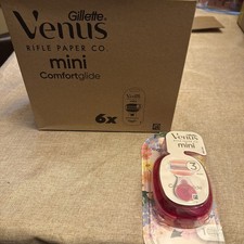 Lot of 6 Gillette Venus Mini E Comfort Glide 3 Blades With Compact Case picture