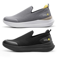 FitVille Plantar Fasciitis Shoes for Men Extra Wide Orthopedic Casual Slip-On picture