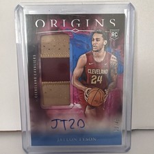 2024-25 Panini Origins #RJA-JTC Jaylon Tyson Rookie Jersey Autographs picture