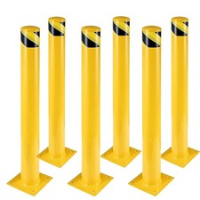 6 Pack 48″ Steel Safety Bollard 4.5