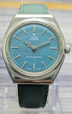 Vintage Tudor Oyster 17 Jewels Manual Winding Swiss Made Men’s Watch Blue Dial picture