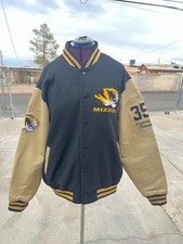 Vintage Colosseum Mizzou Missouri Tigers Wool Leather Varsity Letterman JacketXL picture