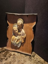 vintage wall hanging Holy Plaque picture