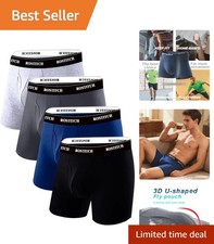 Classic Men's Boxer Briefs Multipack - Soft, Supportive & Stylish in 4 Colors picture