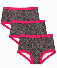 Maidenform Women's 3 Pack Boyshort with Lace 40760 Strawberry Dot picture