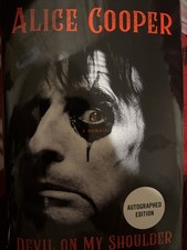 SIGNED Alice Cooper Autographed Book - Devil On My Shoulder 1st/1st HCDJ 2026 picture