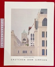 1984 GRETCHEN DOW SIMPSON Art POSTER Print Architecture SCRANTON PENNSYLVANIA picture