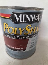 Minwax PolyShades Wood Stain + Polyurethane Finish 1 Quart Natural Cherry Gloss picture