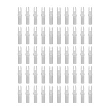ACDSHOT 50 Packs .244/6.2mm Archery Arrows Nocks S Plastic Arrow for Carbon A... picture