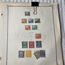 Vintage Nicaragua Stamp Collection 19th Century Album Pages Philately Lot picture