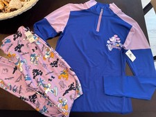 NWT Disney RunDisney Pullover Activewear Athletic 1/4 Zip & Leggings SET XS picture