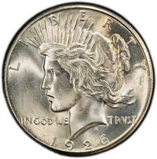 1926-P High-End PCGS MS64 Peace Dollar | Superb Luster | 40th Anniversary Label picture