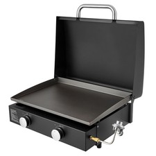 Uimoso 22-Inch Portable Propane Gas Griddle with Dual Burners and Lid picture